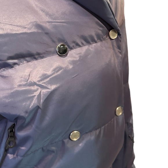 NILS Iridescent Purple Puffer Shall Winter Jacket  Women's size 8 - Picture 12 of 16